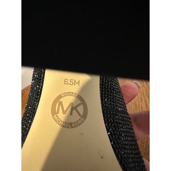 MICHAEL Michael Kors Women's Maxine Crystal Embellished Pump Black Size 6.5 - Picture 9 of 11